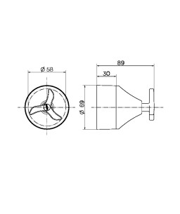 Acabamento para registro base Fabrimar 1.1/4" e 1.1/2" Nova Pertutti 00900206