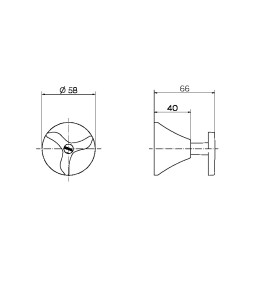 Acabamento para registro DocolBase 3/4" Nova Pertutti 00904006