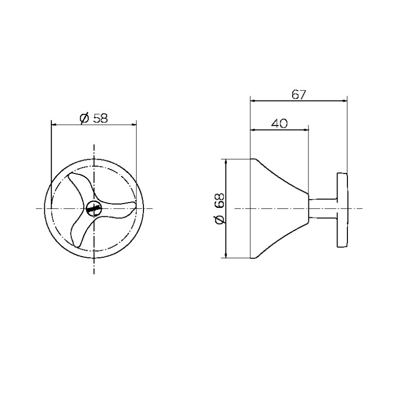 Acabamento para registro DocolBase 1.1/2" Nova Pertutti 00904206