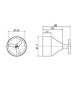 Acabamento para registro base Deca 1.1/2" Nova Pertutti 00904306