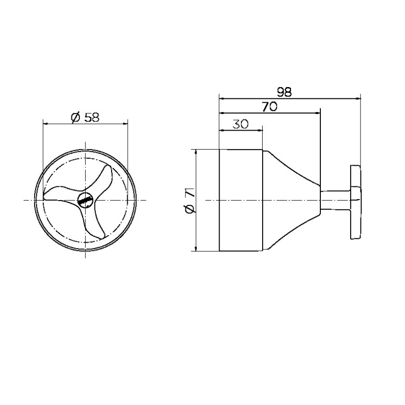 Acabamento para registro base Deca 1.1/2" Nova Pertutti 00904306