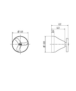 Acabamento para registro base Deca 3/4" Nova Pertutti 00904706