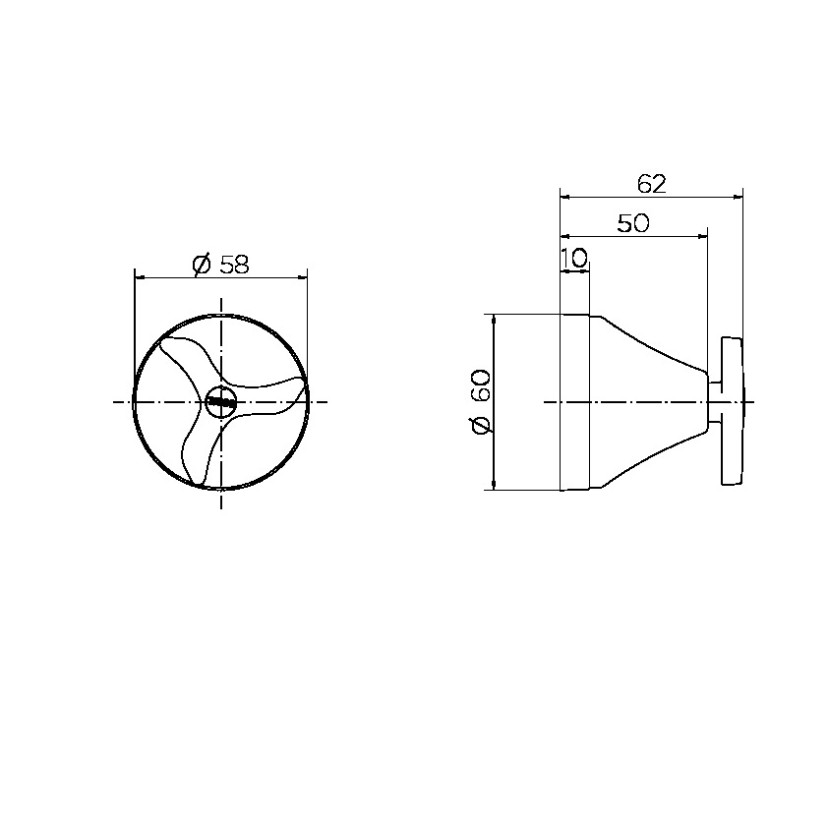 Acabamento para registro base Deca 3/4" Nova Pertutti 00904706