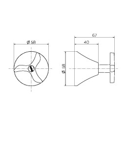 Acabamento para registro base Fabrimar 1/2" e 3/4" Nova Pertutti 00905006