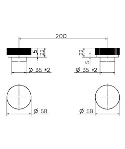 Acionamento misturador para lavatório Mix&Match cromado 00917006