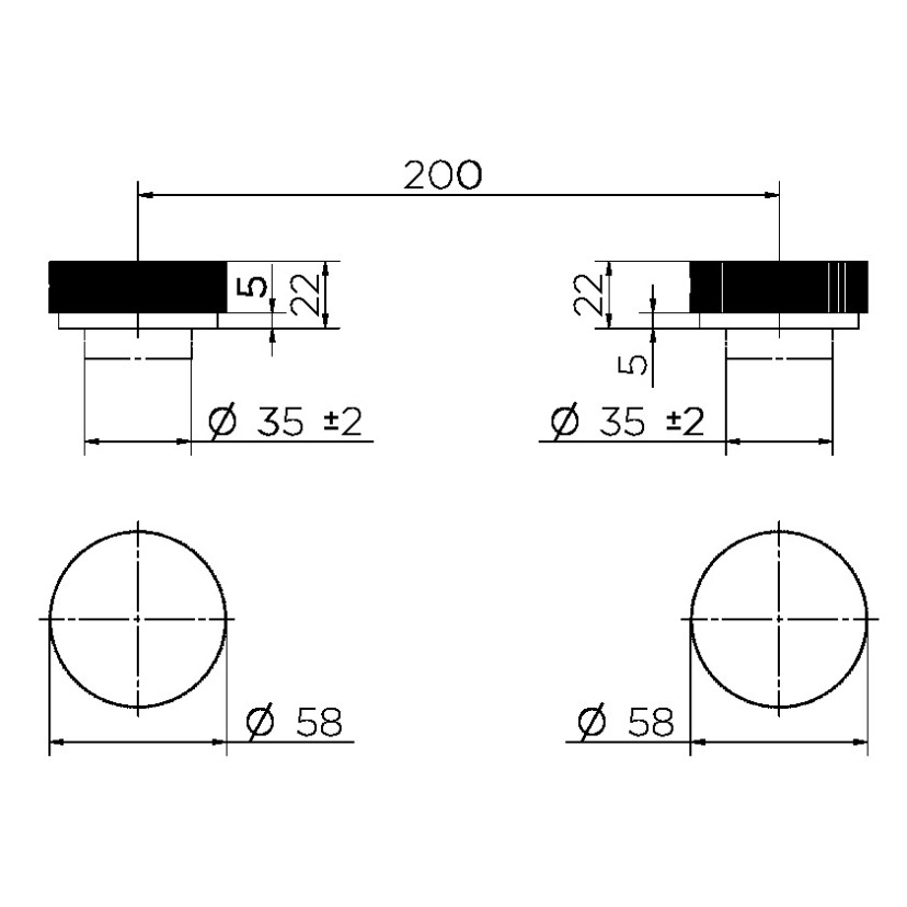 Acionamento misturador para lavatório Mix&Match cromado 00917006