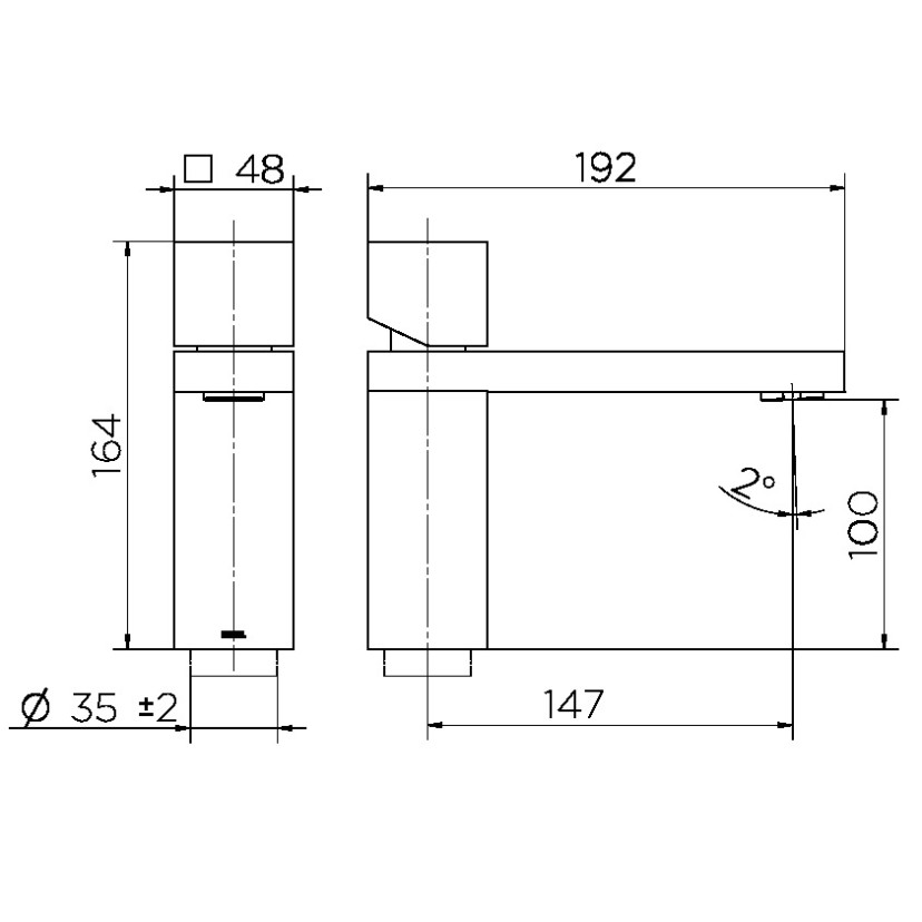 Monocomando Bica Baixa para Banheiro Docol Minima 00919406