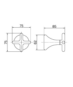 Acabamento para registro DocolBase 3/4" Liss 00921206