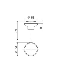 Válvula de saída d'água oculta 00922606