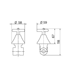 Registro de gaveta DocolBase 3/4" com acabamento Docol Primor 00923206