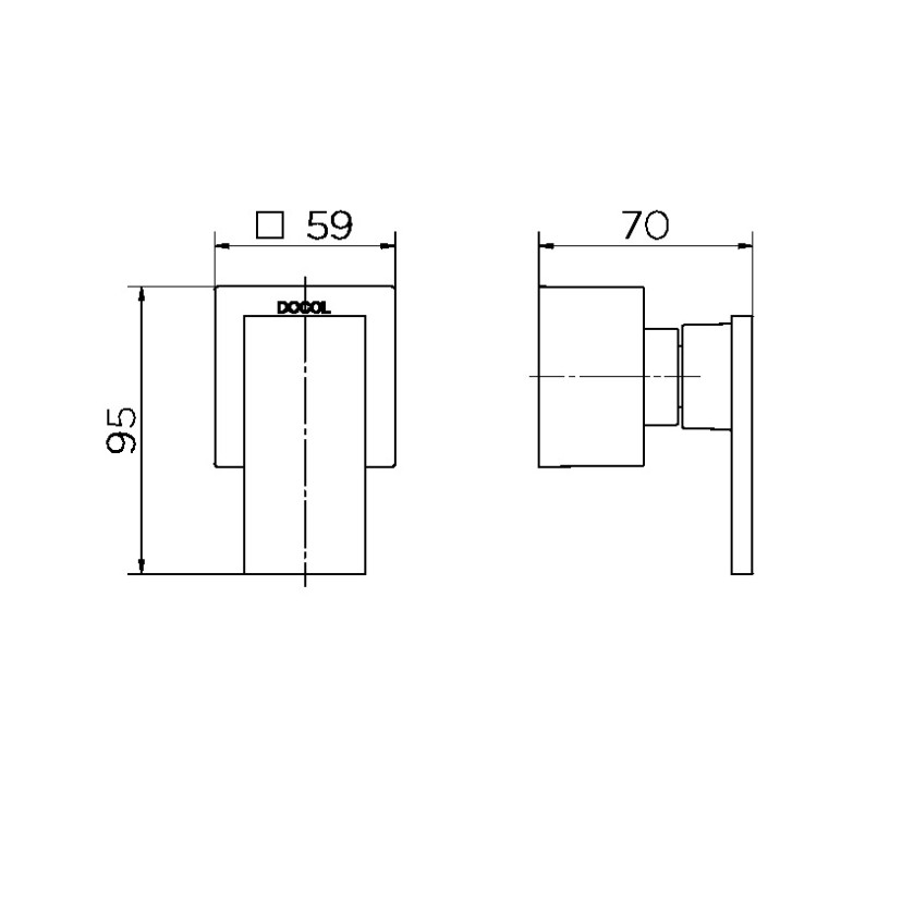 Acabamento para registro base Deca 3/4" New Edge níquel escovado 00925844