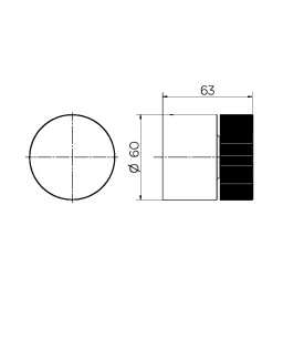 Acabamento para registro DocolBase 3/4" Mix&Match cromado 00926406