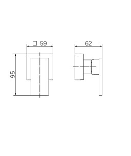 Acabamento para registro base Fabrimar 1/2" e 3/4" New Edge 00940606