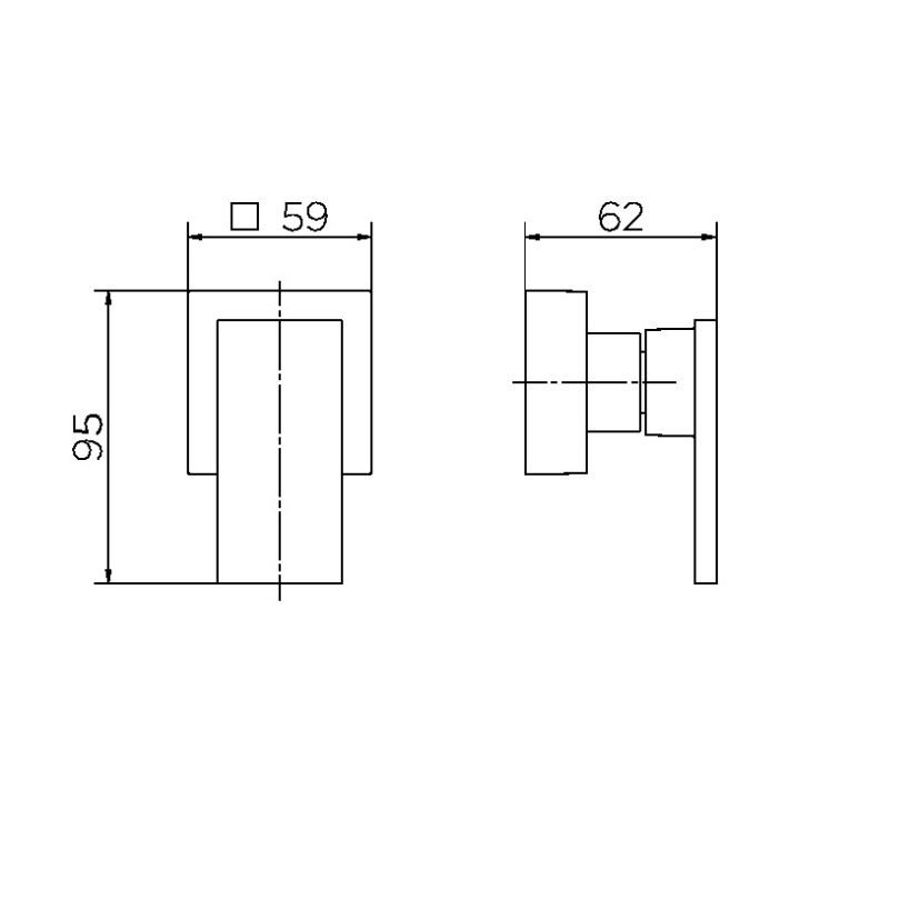 Acabamento para registro base Fabrimar 1/2" e 3/4" New Edge 00940606