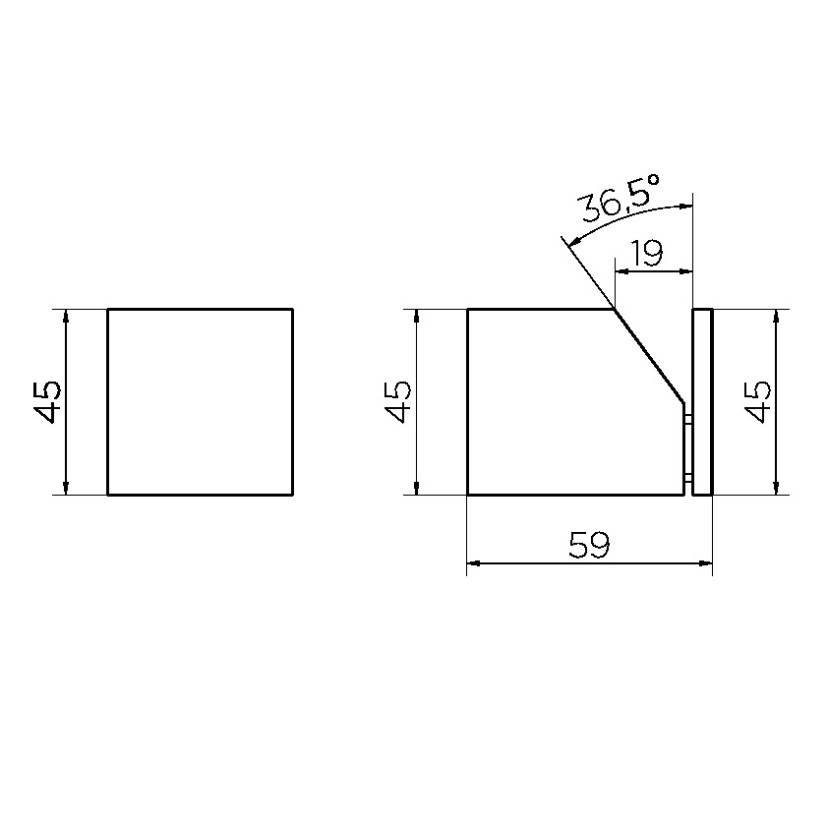 Cabide Minima cobre escovado 00960669