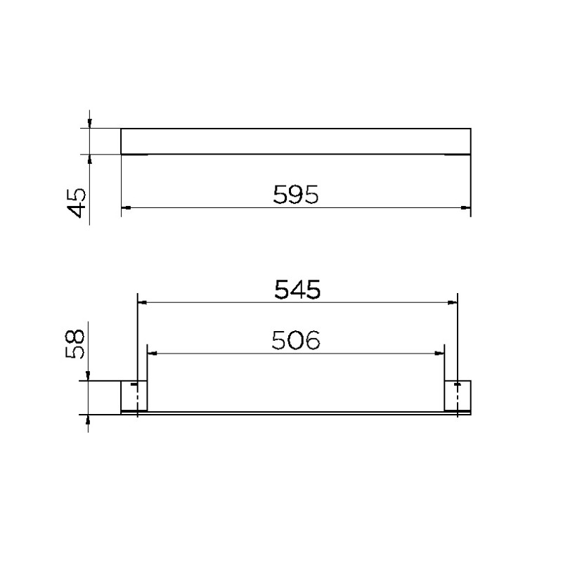 Porta-Toalhas 500mm Cobre Escovado Docol Minima 00961669