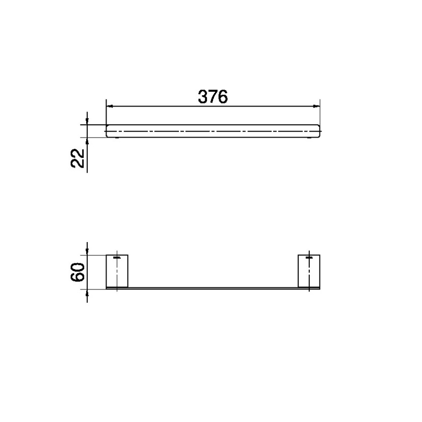 Porta-toalhas de rosto DocolFlat 01013606