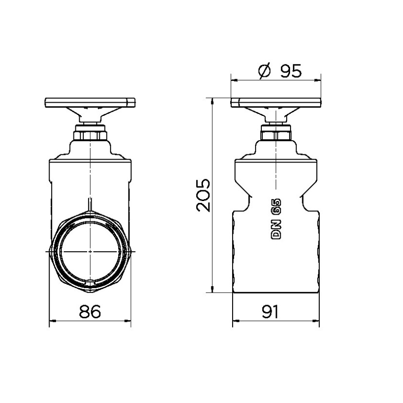 Registro Europa 2.1/2" 01512600