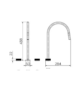 Misturador com Ducha Retrátil de Mesa para Cozinha Mix&Match Inox Escovado 90015469133