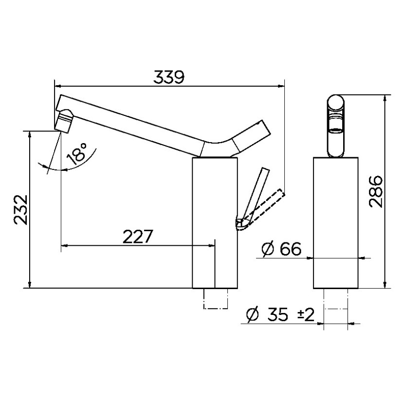 Monocomando de Mesa para Cozinha Naiade Grafite Escovado/Basalto 90017262166