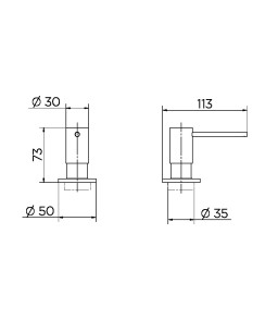 Dispensador Sabonete/Detergente Redondo Inox Escovado 021184BH