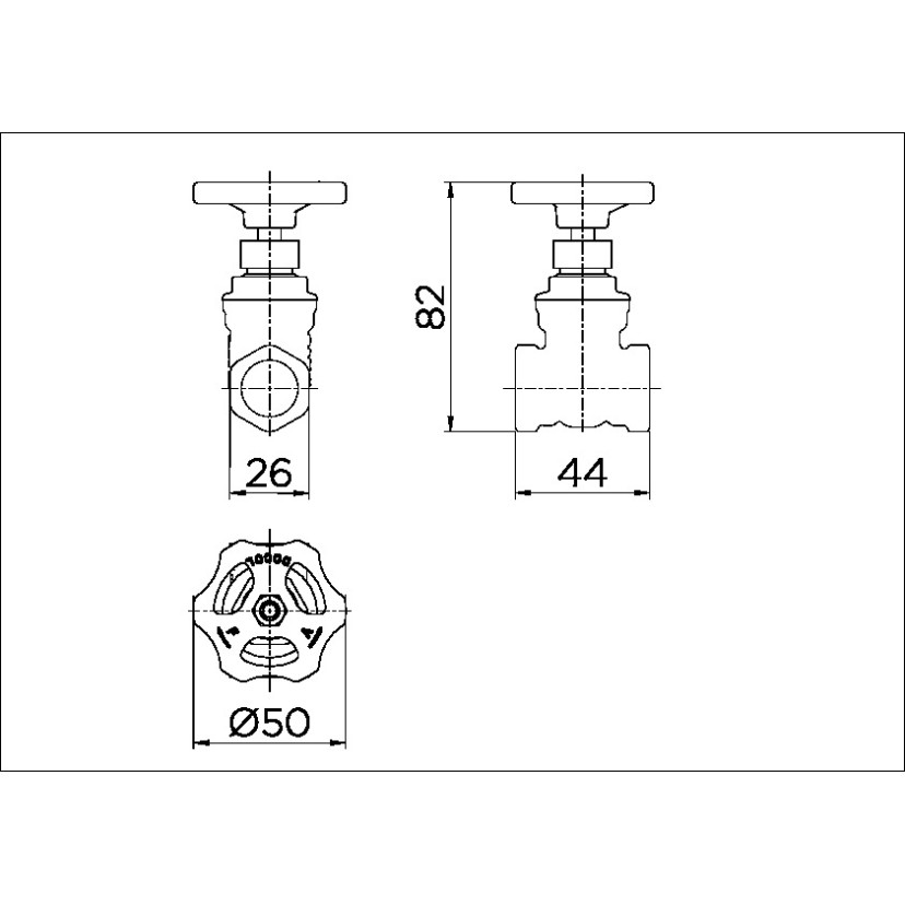 Registro de gaveta ABNT 1/2" 10010500