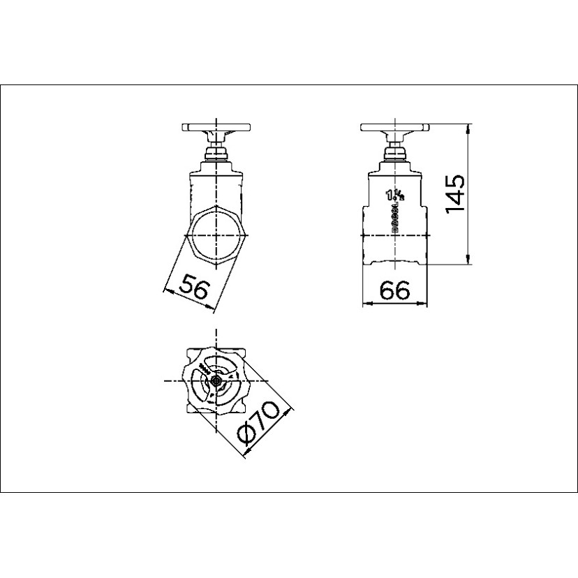 Registro de gaveta ABNT 1.1/2" 10011500