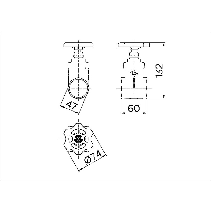 Registro de gaveta Europa 1.1/4" 10021300