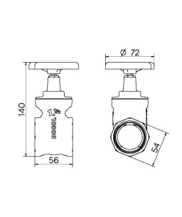 Registro de gaveta Europa 1.1/2" 10021500