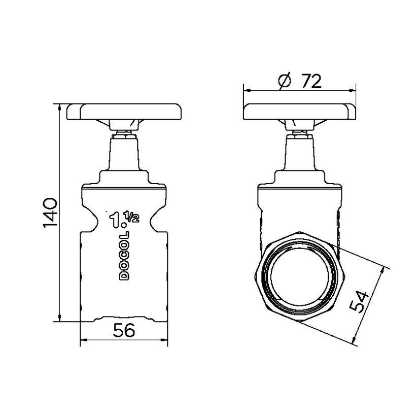 Registro de gaveta Europa 1.1/2" 10021500