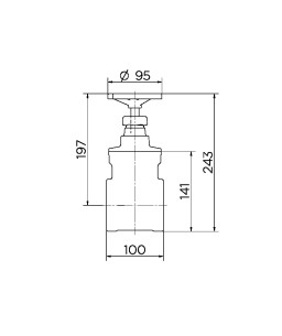 Registro de gaveta Industrial 2.1/2" 10032500