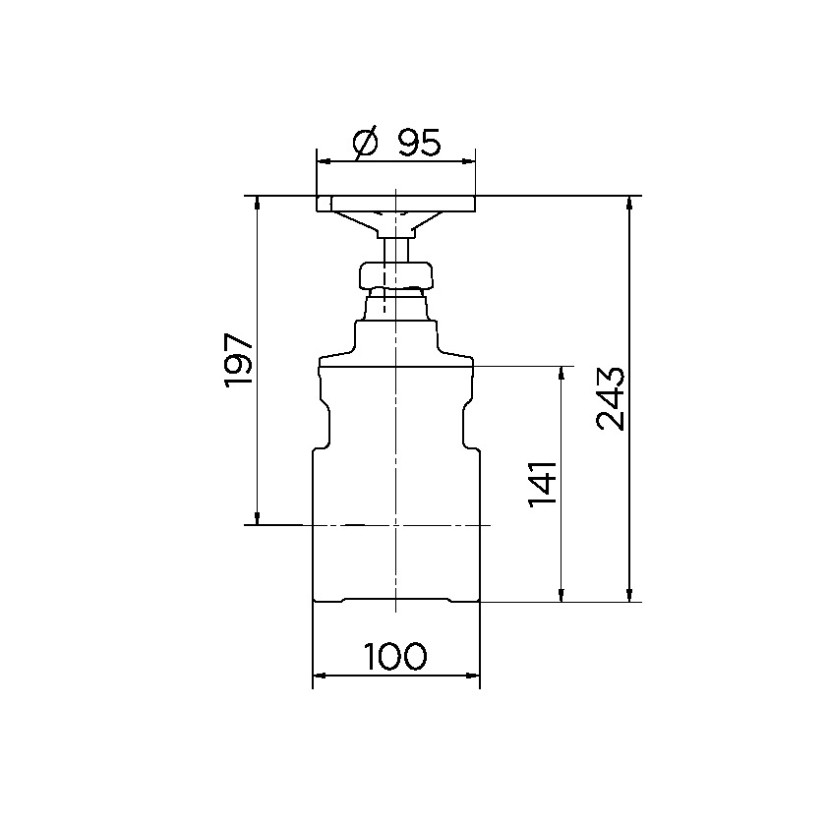 Registro de gaveta Industrial 2.1/2" 10032500