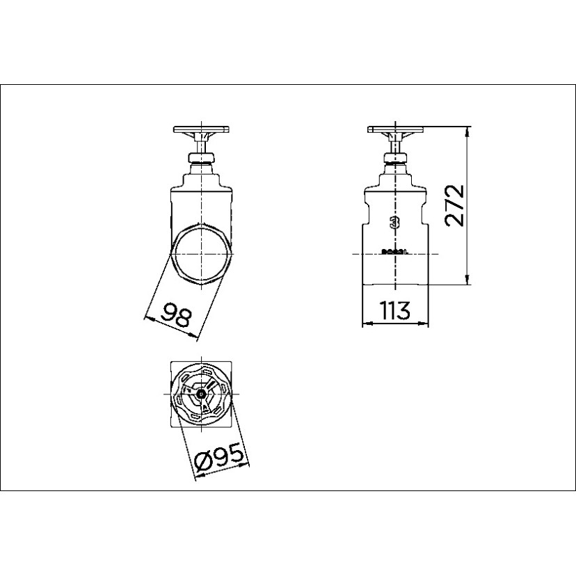 Registro de gaveta Industrial 3" 10033000