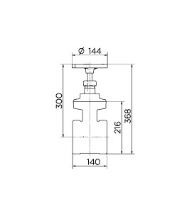 Registro de gaveta Industrial 4" 10034000