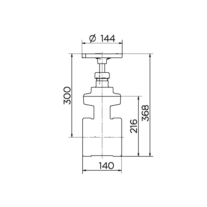 Registro de gaveta Industrial 4" 10034000