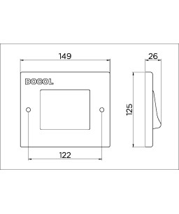 Válvula para parede PeMatic aço escovado 17012000