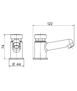 Torneira para banheiro Compact PressMatic 17160606