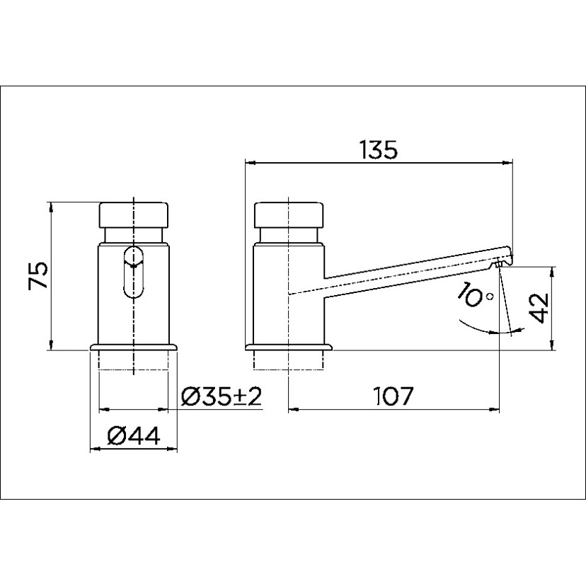 Dispensador para sabonete/detergente PressMatic 17200006