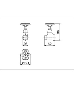 Registro de pressão 1400 cromado m/f 1/2" 20100506