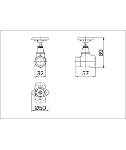 Registro de pressão 1400 latão m/f 3/4" 20100600