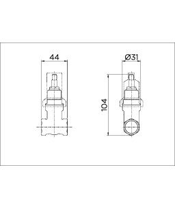 Registro de gaveta DocolBase 1/2" 25130500