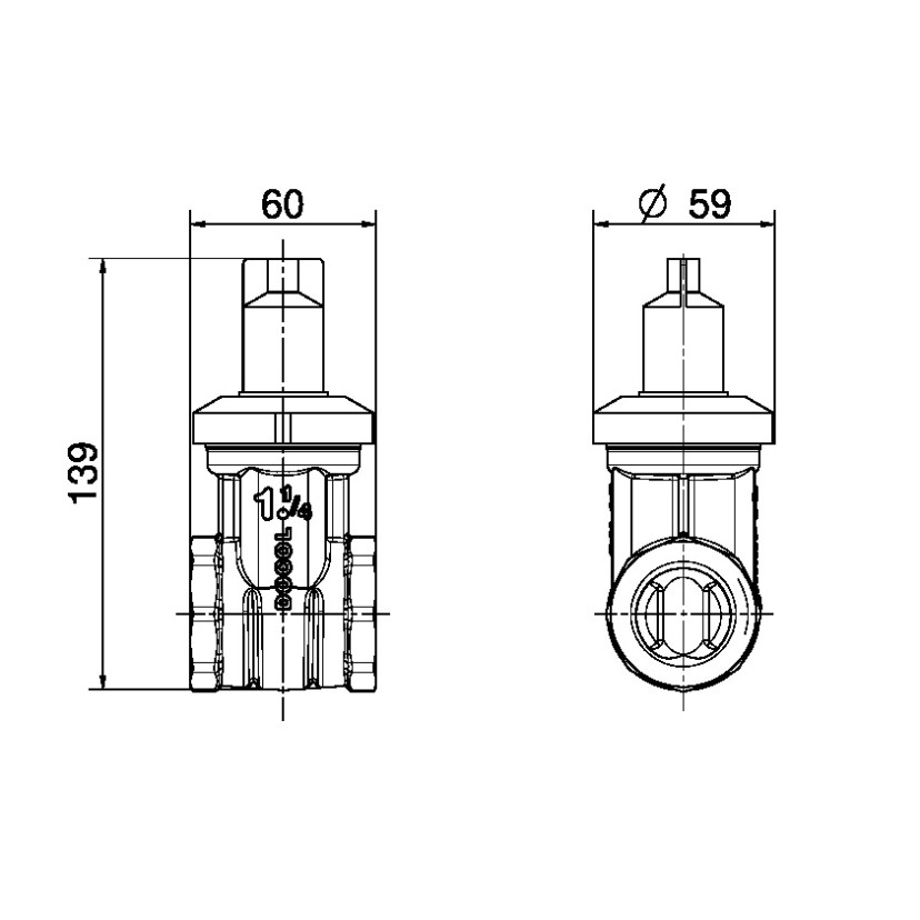 Registro de gaveta DocolBase 1.1/4" 25131300