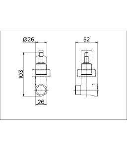 Registro de pressão DocolBase 1/2" 25140500