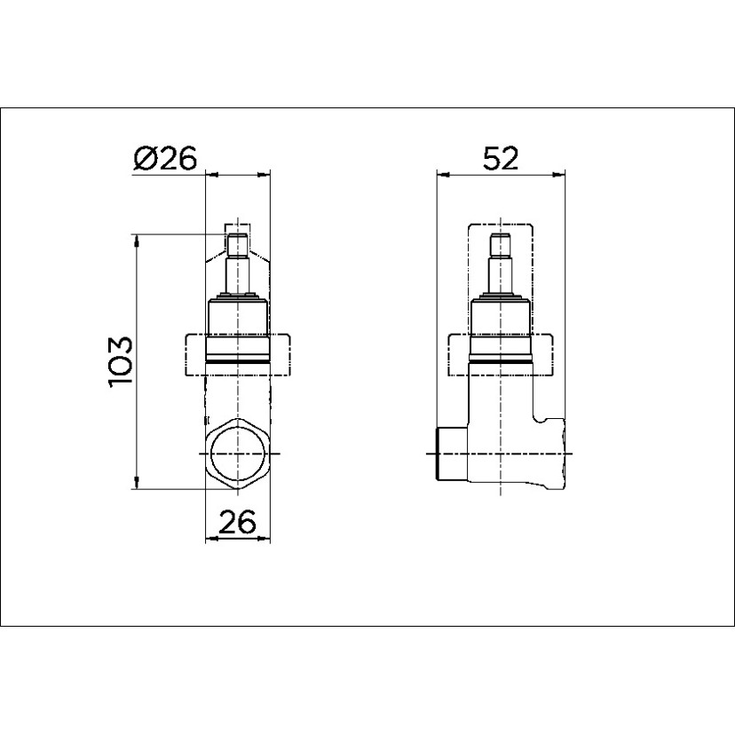 Registro de pressão DocolBase 1/2" 25140500