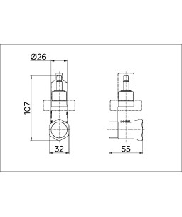 Registro de pressão DocolBase 3/4" 25140600