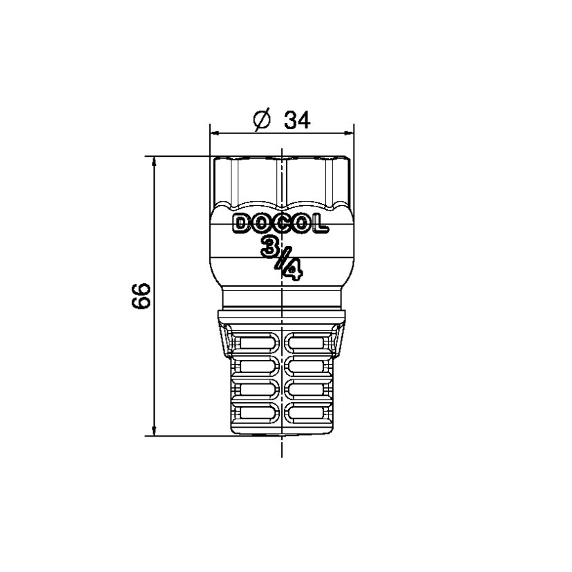 Válvula de sucção 3/4" 30010600