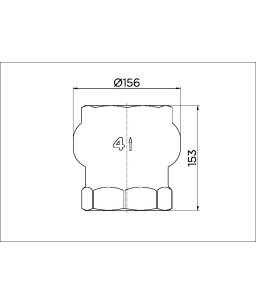 Válvula de retenção vertical 4" 30104000