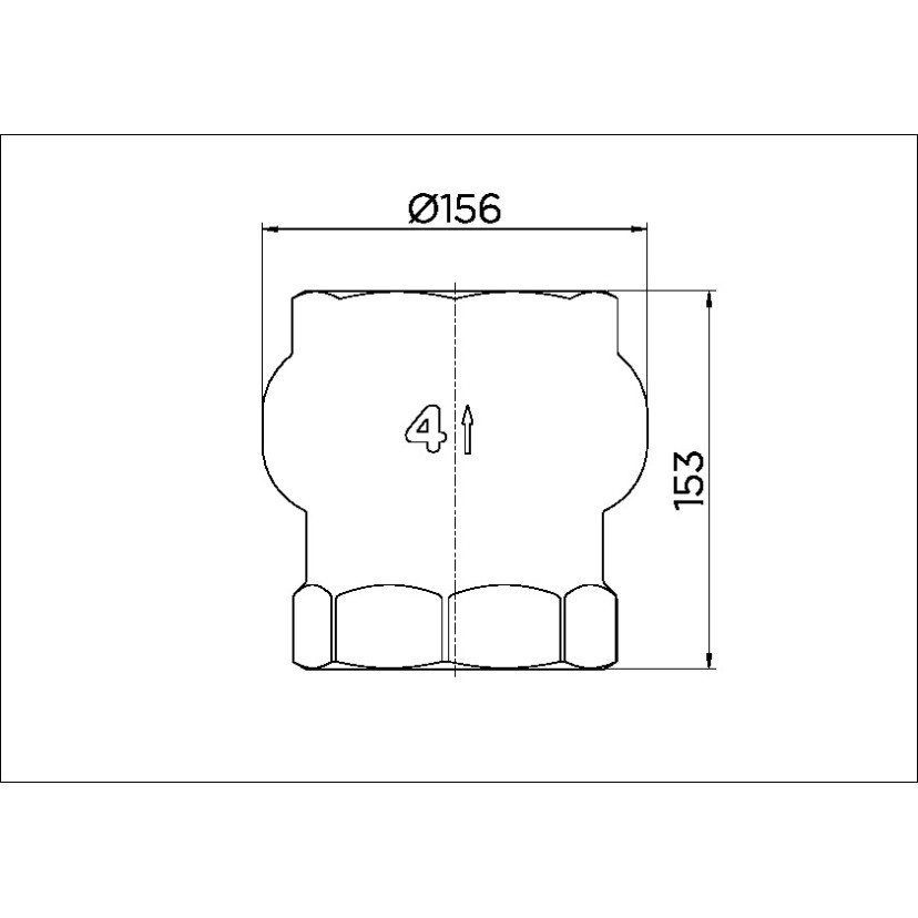 Válvula de retenção vertical 4" 30104000