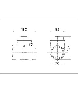 Válvula de retenção horizontal 2" 30202000