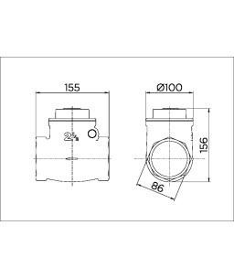 Válvula de retenção horizontal 2.1/2" 30202500